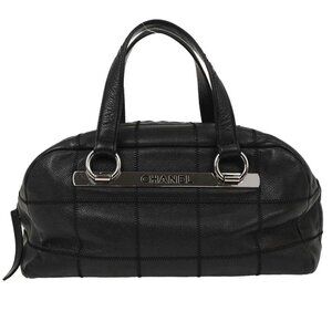 Chanel Black Calfskin Choco Bar Handbag